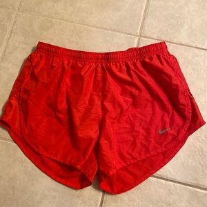 S Red Nike Dri Fit Womens Running Shorts